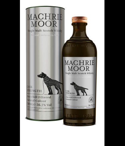 Fles Arran Machrie Moor Peated Cask Strength, single malt whisky, op voorraad bij slijterij t Bockje in Bathmen