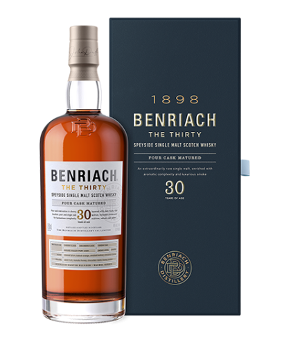 Fles Benriach The Thirty, single malt whisky, op voorraad bij slijterij t Bockje in Bathmen