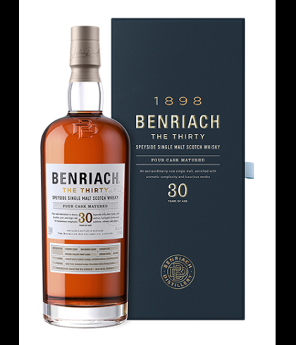 Fles Benriach The Thirty, single malt whisky, op voorraad bij slijterij t Bockje in Bathmen