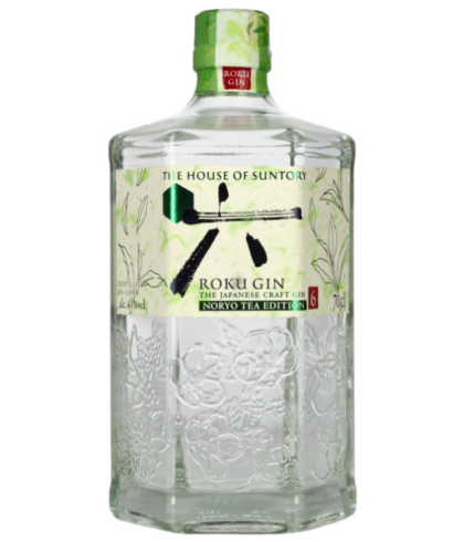 Fles Roku Noryo Tea Gin, gin, op voorraad bij slijterij t Bockje in Bathmen