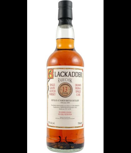 Fles Blackadder North British 2009, single malt whisky, op voorraad bij slijterij t Bockje in Bathmen