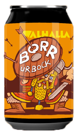 Fles Walhalla BORR Urbock, bier, bij slijterij t Bockje in Bathmen