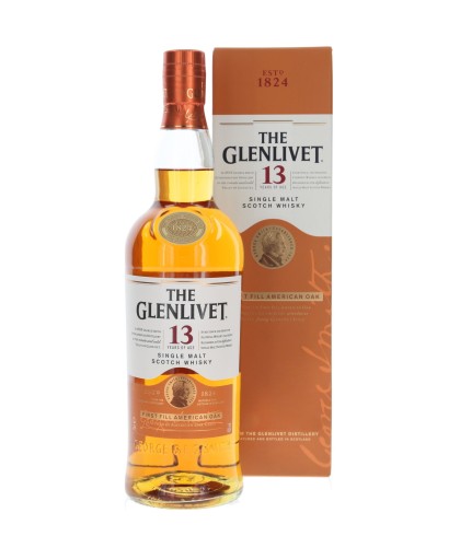 Fles The Glenlivet 13 Years Old First Fill American Oak, single malt whisky, op voorraad bij slijterij t Bockje in Bathmen