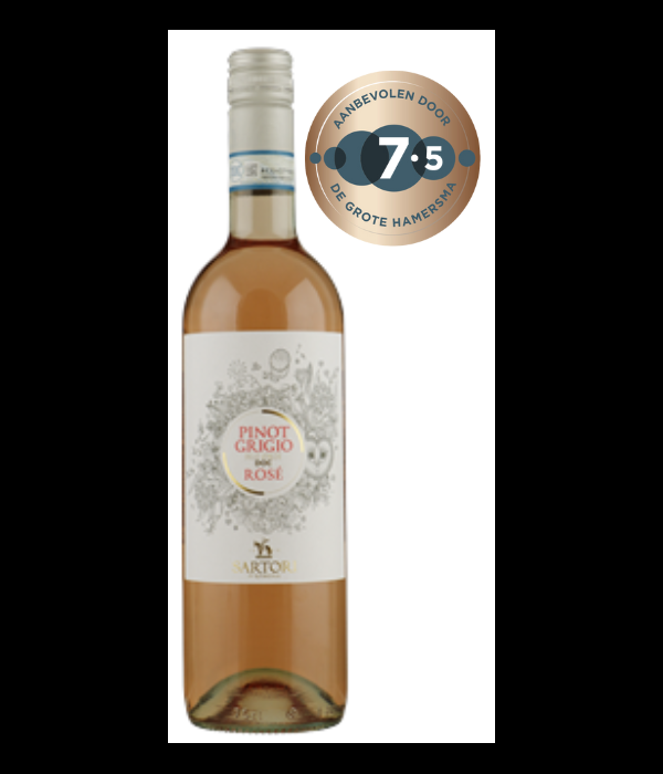 Sartori Pinot Grigio Rosé, wijn bij t Bockje in Bathmen