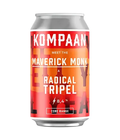 Fles Kompaan Maverick Monk Radical Tripel, bier, bij slijterij t Bockje in Bathmen