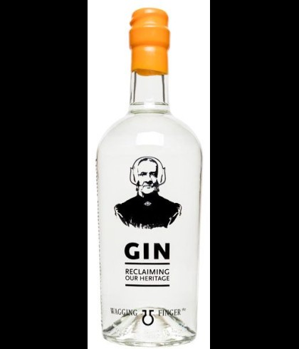 Fles Wagging Finger Deventer Gin, gin uit de streek, op voorraad bij slijterij t Bockje in Bathmen