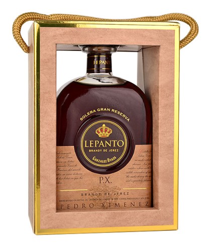 Brandy Lepanto Pedro Ximénez Solera Gran Reserva van Lepanto, bij slijterij ’t Bockje in Bathmen