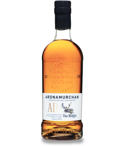 Fles Ardnamurchan AD The Midgie, single malt whisky, op voorraad bij slijterij t Bockje in Bathmen