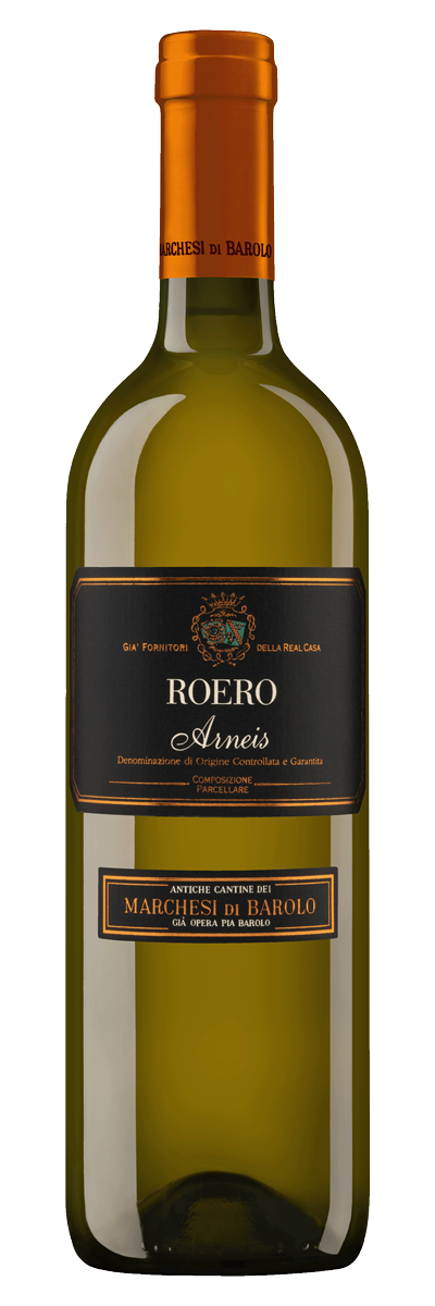 Fles Marchesi di Barolo Roero Arneis, wijn, op voorraad bij slijterij ’t Bockje in Bathmen
