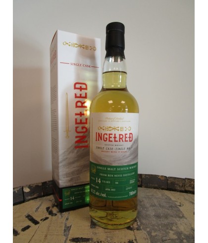 Fles Ingelred Ben Nevis 2008 14Y, single malt whisky, op voorraad bij slijterij t Bockje in Bathmen