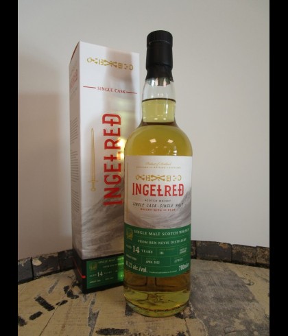 Fles Ingelred Ben Nevis 2008 14Y, single malt whisky, op voorraad bij slijterij t Bockje in Bathmen
