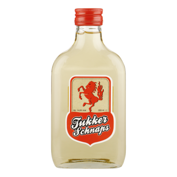 Tukker Schnaps zakflacon 20cl.
