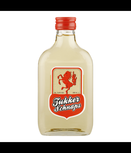 Tukker Schnaps zakflacon 20cl., op voorraad bij slijterij t Bockje in Bathmen