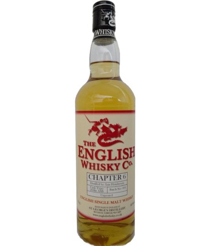 Fles The Englisch Wisky Co Chapter 6 Single Malt Whisky, whisky, op voorraad bij slijterij ’t Bockje in Bathmen