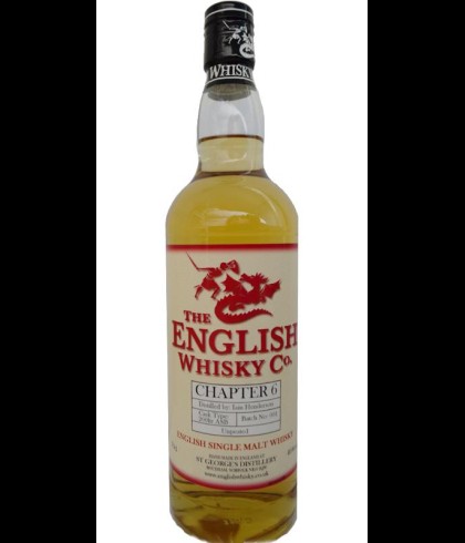 Fles The Englisch Wisky Co Chapter 6 Single Malt Whisky, whisky, op voorraad bij slijterij ’t Bockje in Bathmen