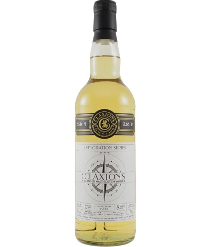 Fles Claxton's Exploration Islay 8 Years Old 2012, whisky, op voorraad bij slijterij t Bockje in Bathmen