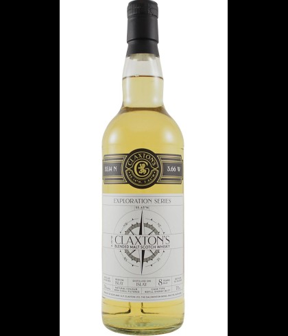 Fles Claxton's Exploration Islay 8 Years Old 2012, whisky, op voorraad bij slijterij t Bockje in Bathmen