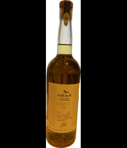 Fles Oban Distillery Exclusive Handfilled, Schotse Highland single malt uit Oban, op voorraad bij slijterij t Bockje in Bathmen