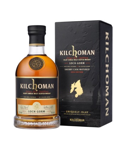 Fles Kilchoman Loch Gorm Edition 2025, single malt whisky uit Islay in Schotland, 46% en 70 cl, bij slijterij ’t Bockje in Bathmen
