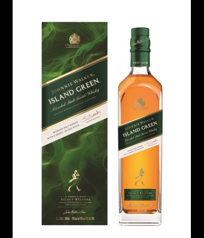 Fles blended Scotch van Johnnie Walker, op voorraad bij slijterij t Bockje in Bathmen