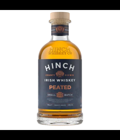 Fles Hinch Peated Small Batch, single malt whisky, op voorraad bij slijterij t Bockje in Bathmen