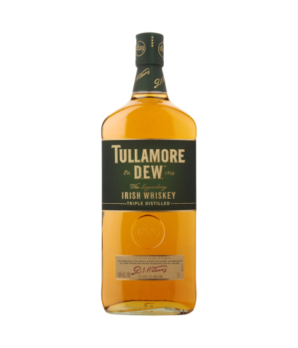 Fles Tullamore Dew 70 cl, Ierse whiskey uit Tullamore, op voorraad bij slijterij t Bockje in Bathmen