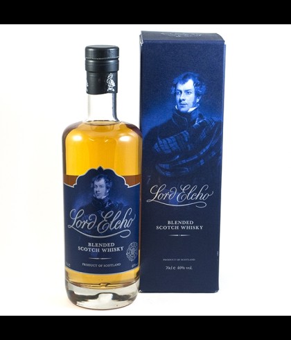 Fles Lord Elcho Blended Scotch Whisky, Schotse whisky gebotteld door Wemyss Malts, op voorraad bij slijterij t Bockje in Bathmen