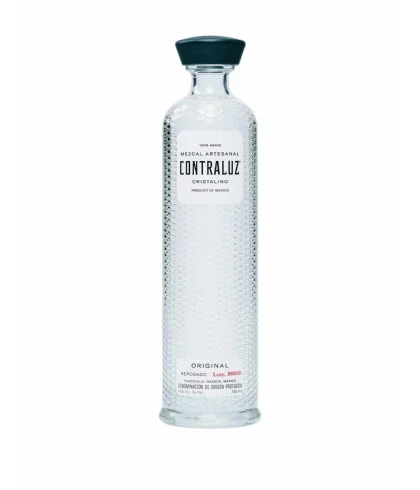 Tequila Contraluz Cristalino Mezcal van Contraluz, bij slijterij ’t Bockje in Bathmen