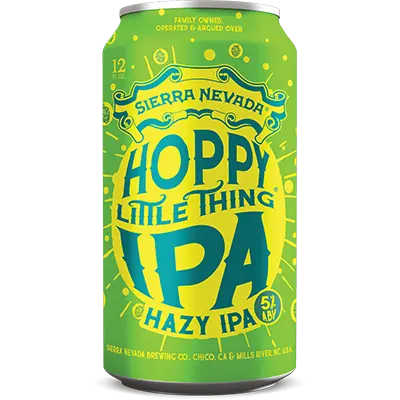Fles Sierra Nevada Hoppy Little Thing Hazy IPA, bier van Sierra Nevada, op voorraad bij slijterij t Bockje in Bathmen