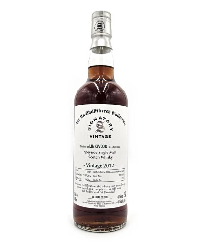 Fles Signatory Vintage Linkwood 11 Years Old 2012 The Un-chillfiltered Collection, enkel vat gebotteld door Signatory Vintage, op voorraad bij slijterij t Bockje in Bathmen