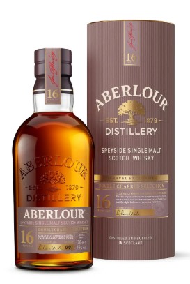 Fles Aberlour 16 Years Old Double Charred Selection, Speyside single malt whisky, op voorraad bij slijterij t Bockje in Bathmen