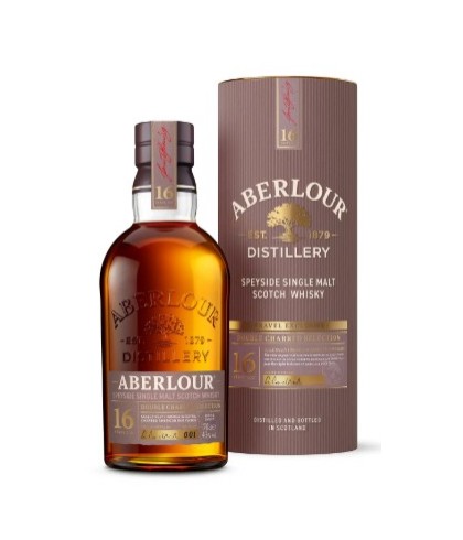 Fles Aberlour 16 Years Old Double Charred Selection, Speyside single malt whisky, op voorraad bij slijterij t Bockje in Bathmen