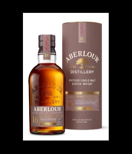 Fles Aberlour 16 Years Old Double Charred Selection, Speyside single malt whisky, op voorraad bij slijterij t Bockje in Bathmen