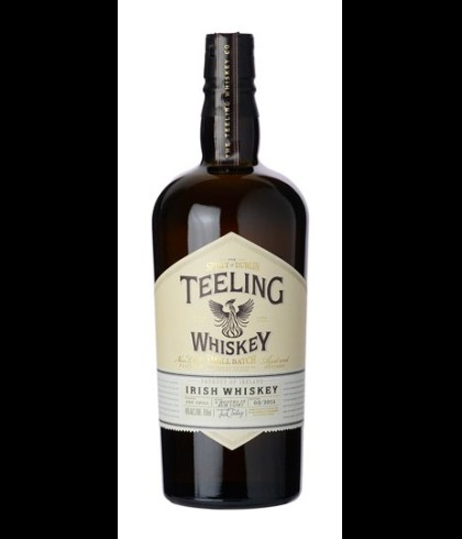 Fles Teeling Small Batch Rum Cask, Ierse whiskey uit Dublin, op voorraad bij slijterij t Bockje in Bathmen