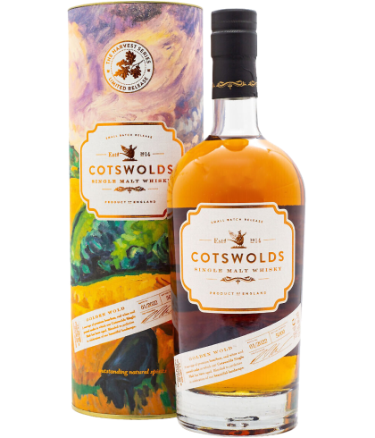 Fles Cotswolds Harvest Series Golden Wold, single malt whisky, op voorraad bij slijterij t Bockje in Bathmen