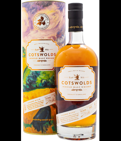 Fles Cotswolds Harvest Series Golden Wold, single malt whisky, op voorraad bij slijterij t Bockje in Bathmen