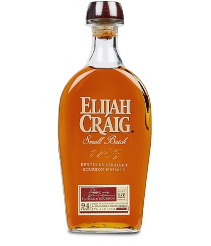 Fles Elijah Craig Small Batch, single malt whisky, op voorraad bij slijterij t Bockje in Bathmen