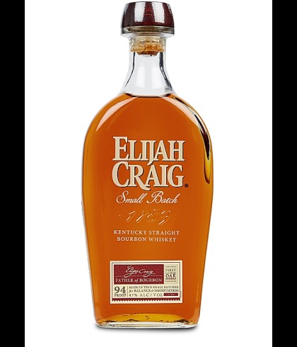 Fles Elijah Craig Small Batch, single malt whisky, op voorraad bij slijterij t Bockje in Bathmen