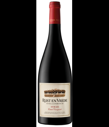 Fles Rust en Vrede Estate Vineyards Syrah, wijn op voorraad bij slijterij t Bockje in Bathmen