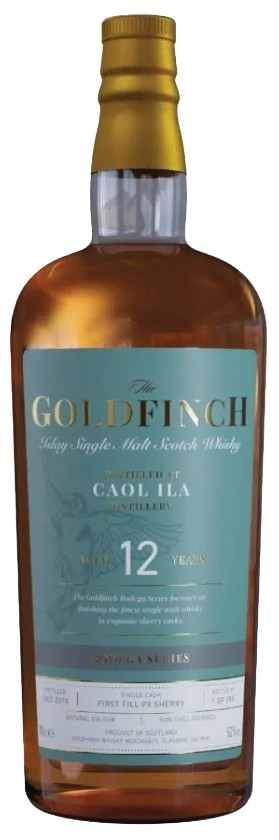 Fles Goldfinch Bodega Series Caol Ila 12 Years Old, single malt whisky, op voorraad bij slijterij t Bockje in Bathmen