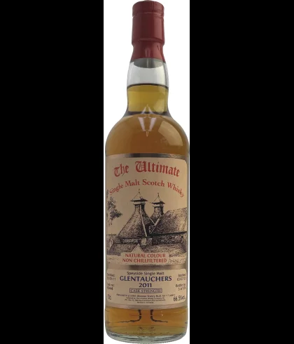 Fles The Ultimate Glentauchers 2011 Cask Strength, enkel vat gebotteld door The Ultimate uit Amersfoort, op voorraad bij slijterij t Bockje in Bathmen