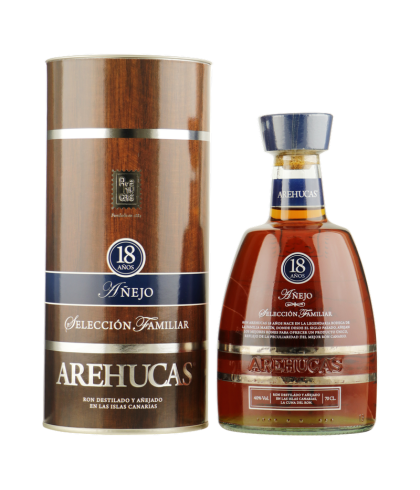 Fles Ron Arehucas Añejo Rum 18 Yrs., rum, op voorraad bij slijterij t Bockje in Bathmen