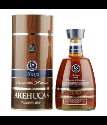 Fles Ron Arehucas Añejo Rum 18 Yrs., rum, op voorraad bij slijterij t Bockje in Bathmen