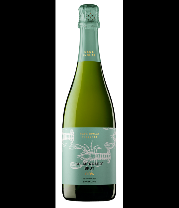 Al Mercado Brut Blanco 0.0 De-Alcoholized Sparkling, wijn bij t Bockje in Bathmen