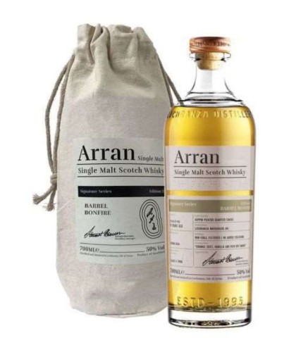 Fles Arran Barrel Bonfire Signature Series Edition 2, single malt whisky, op voorraad bij slijterij t Bockje in Bathmen