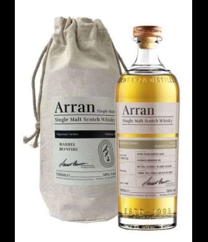 Fles Arran Barrel Bonfire Signature Series Edition 2, single malt whisky, op voorraad bij slijterij t Bockje in Bathmen