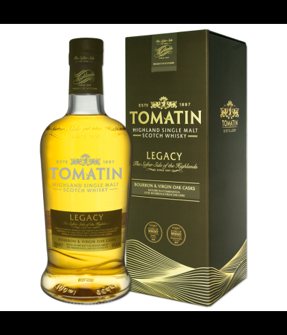 Fles Tomatin Legacy, Highland single malt whisky, op voorraad bij slijterij t Bockje in Bathmen