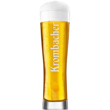 Glas Krombacher Bierglas 20cl van Krombacher, op voorraad bij slijterij ’t Bockje in Bathmen