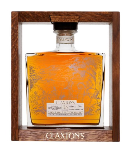 Fles Claxton’s Dalswinton Bunnahabhain 1990, single malt whisky, op voorraad bij slijterij t Bockje in Bathmen