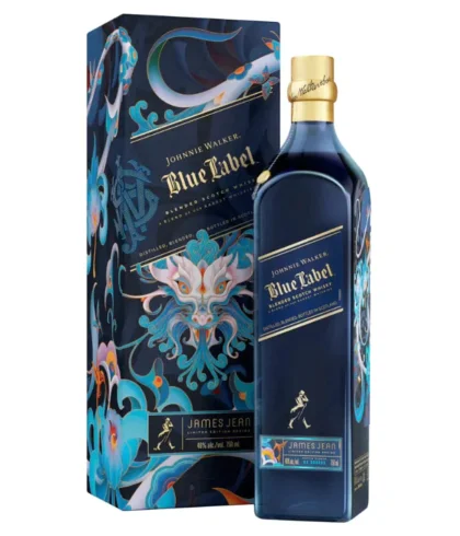Fles Johhnie Walker Blue Label CNY Year Of The Dragon, whisky, bij slijterij ’t Bockje in Bathmen